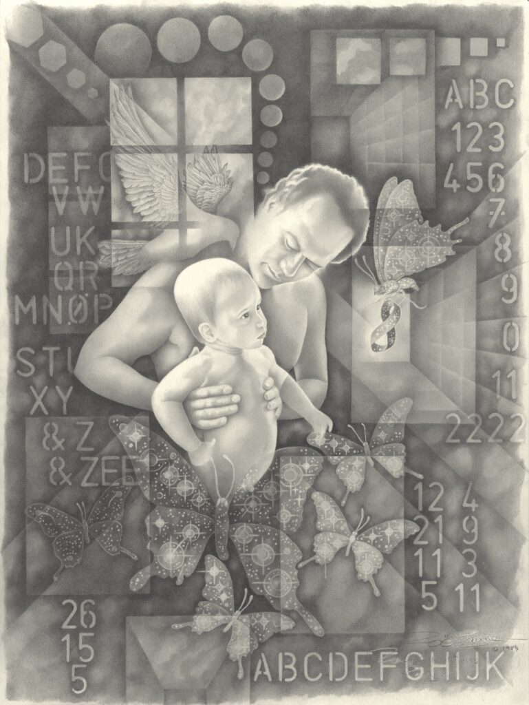 Dick and Baby Luke by Zoë Payne — fine art print